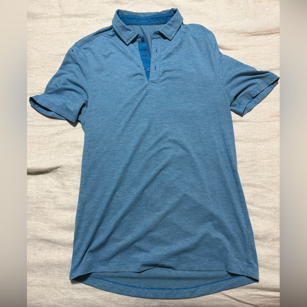 lululemon athletica Blue Polo Shirt
